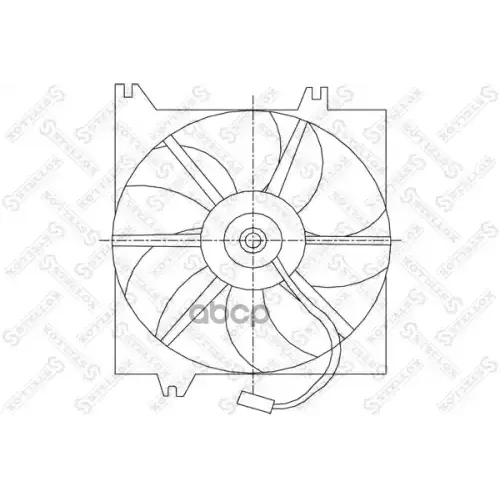 Вентилятор Радиатора Hyundai Accent 1.3-1.6 00-05 Stellox 