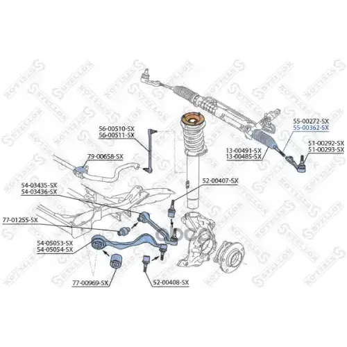 Тяга Рулевая Bmw E87/E90/E91 1.6-2.0/1.8D/2.0D 04- Stellox 