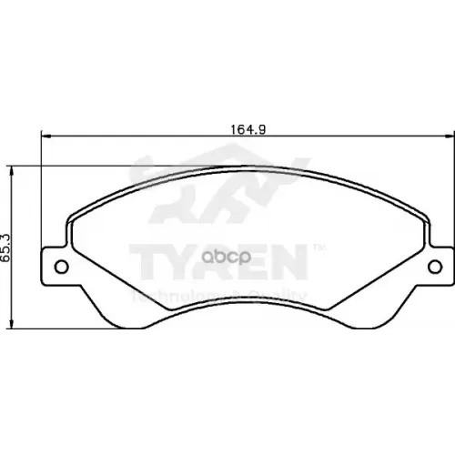 Колодки Тормозные Дисковые TYREN 
