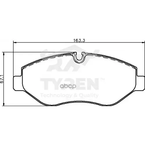 Колодки Тормозные Дисковые TYREN 
