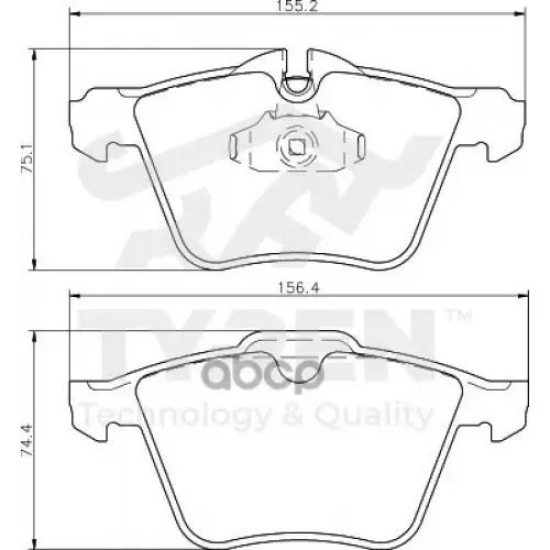 Колодки Тормозные Дисковые TYREN 
