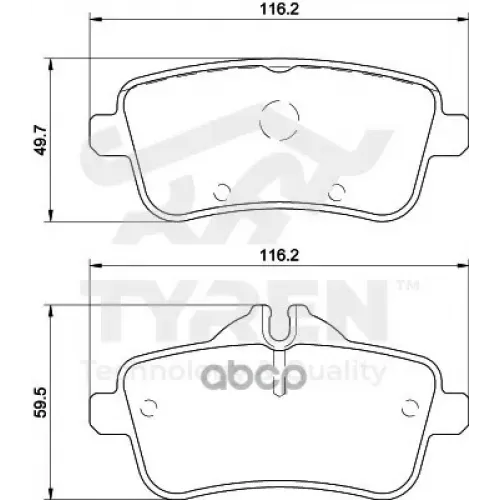 Колодки Тормозные Дисковые TYREN 