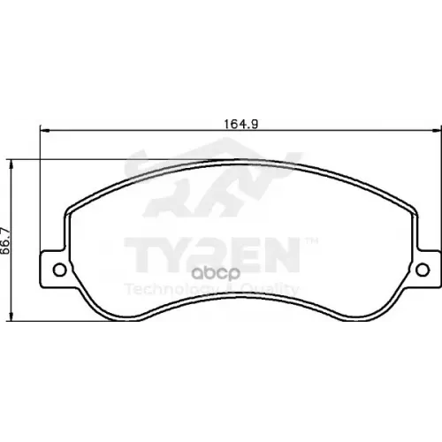 Колодки Тормозные Дисковые TYREN 