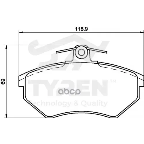 Колодки Тормозные Дисковые TYREN 