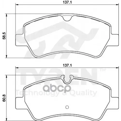 Колодки Тормозные Дисковые TYREN 