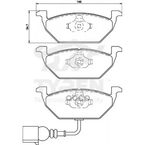 Колодки Тормозные Дисковые TYREN 