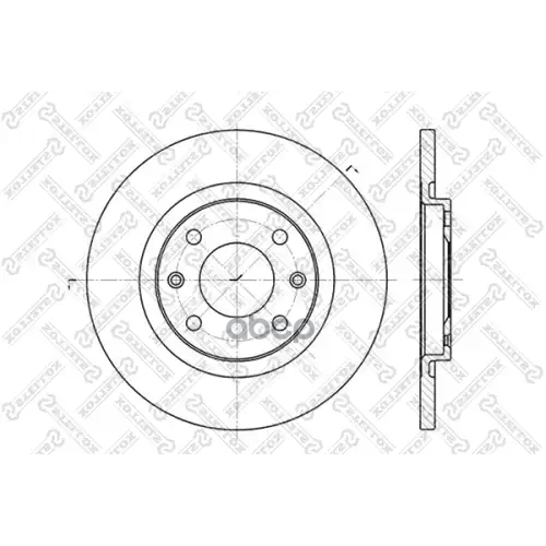 Диск Торм.peugeot Partner,Citroen Berlingo 1.1/1.4 96> Stellox 