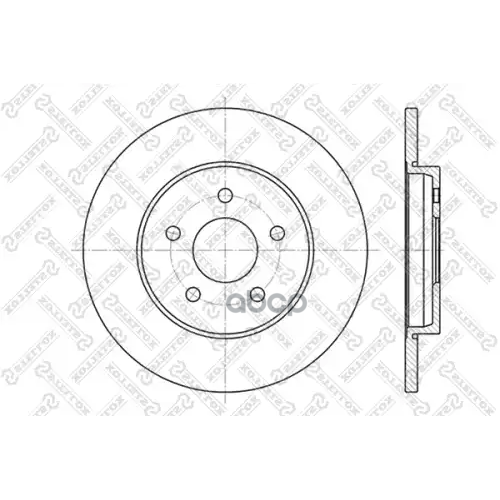 Диск Тормозной Ford Mondeo All 00- Задн. Stellox 
