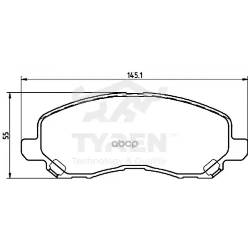 Колодки Тормозные Дисковые TYREN 