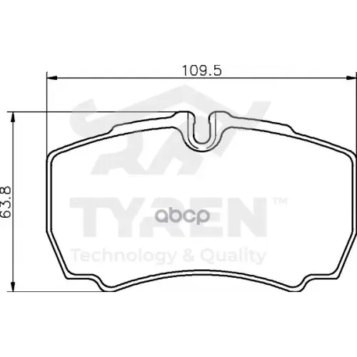 Колодки Тормозные Дисковые TYREN 