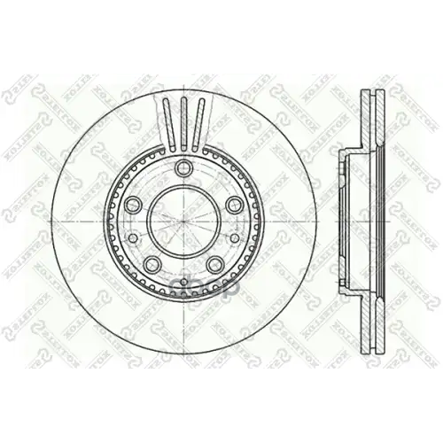 Диск Торм.mazda 6 1.8-2.3/2.0Di 02> Stellox 