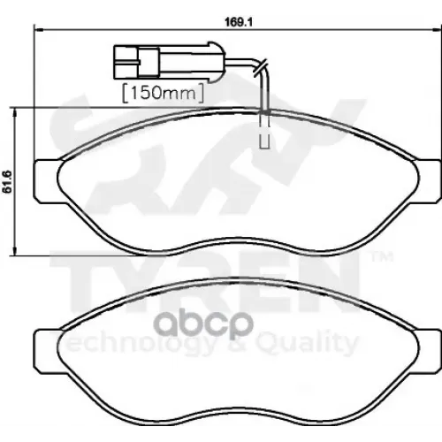 Колодки Тормозные Дисковые TYREN 