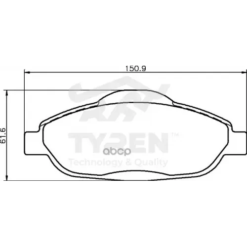 Колодки Тормозные Дисковые TYREN 