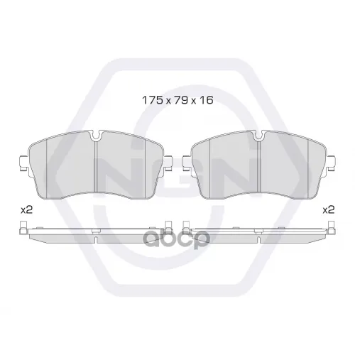 Колодки Тормозные Дисковые Керамические Перед NGN 