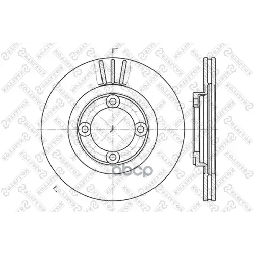 Диск Торм.mazda 626 1.8/2.0D 87-92 Stellox 