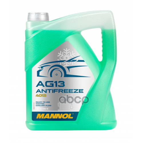 Mannol Hightec Ag13 (-40C) Антифриз Готовый Зеленый (5L) MANNOL 