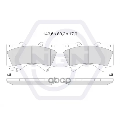 Колодки Тормозные Дисковые Керамические Перед NGN 