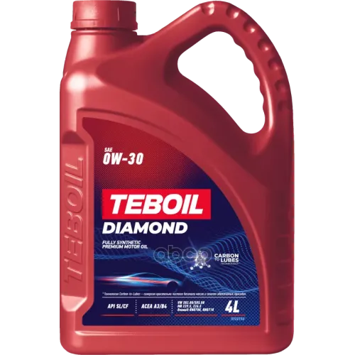 Teboil 0W-30 Diamond Sl/Cf 4Л (Синт. Мотор. Масло)