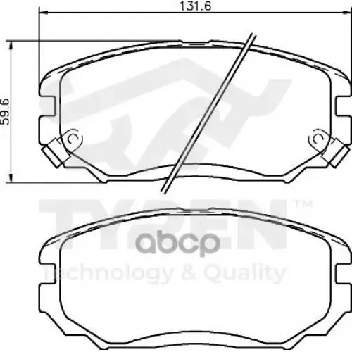 Колодки Тормозные Дисковые TYREN 