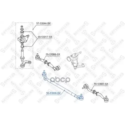Тяга Рул.центральная Kia Retona 99>/Sportage 94> Stellox 