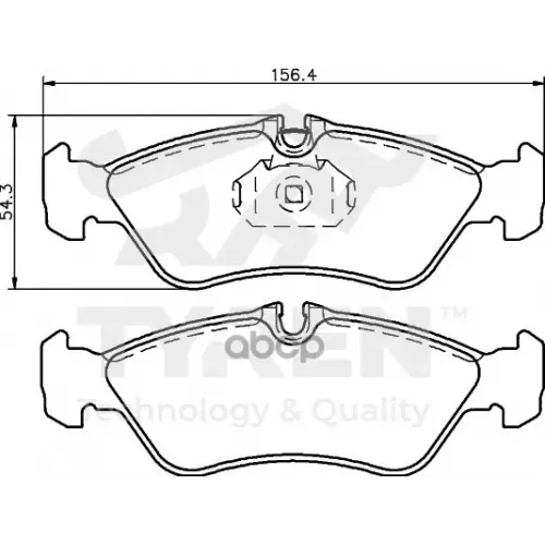 Колодки Тормозные Дисковые TYREN 
