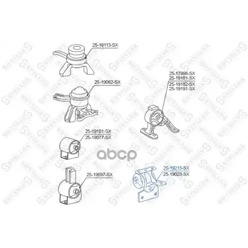 Подушка Двигателя Toyota Caldina -96 Лев. Stellox 