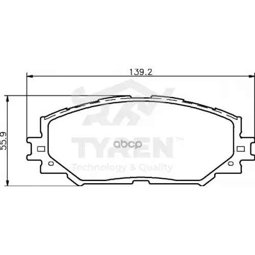 Колодки Тормозные Дисковые TYREN 