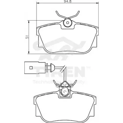 Колодки Тормозные Дисковые TYREN 