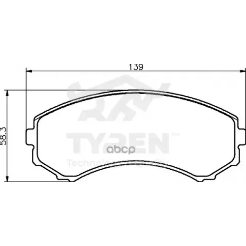 Колодки Тормозные Дисковые TYREN 