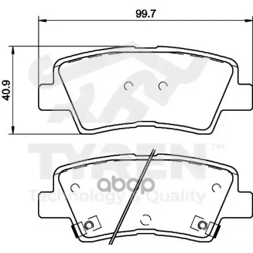 Колодки Тормозные Дисковые TYREN 