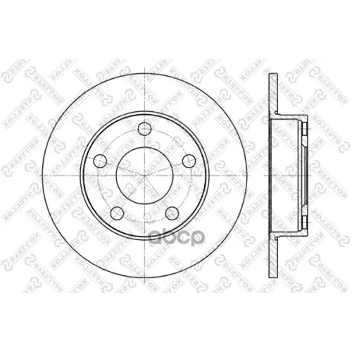 Диск Торм.зад.audi 100/200/A8 1.8-2.8 84-97 Stellox 