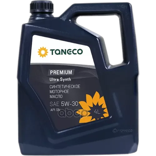 Taneco Масло Моторное Синтетическое Taneco Premium Ultra Synth Sae 5W-30 Канистра 4 Л