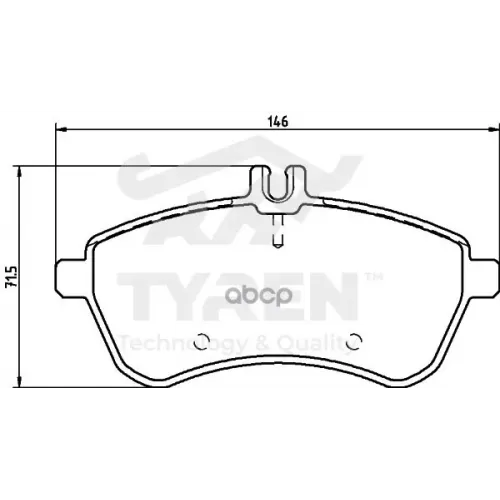 Колодки Тормозные Дисковые TYREN 