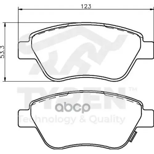 Колодки Тормозные Дисковые TYREN 