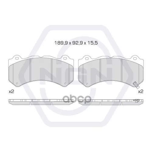 Колодки Тормозные Дисковые Керамические Перед NGN 