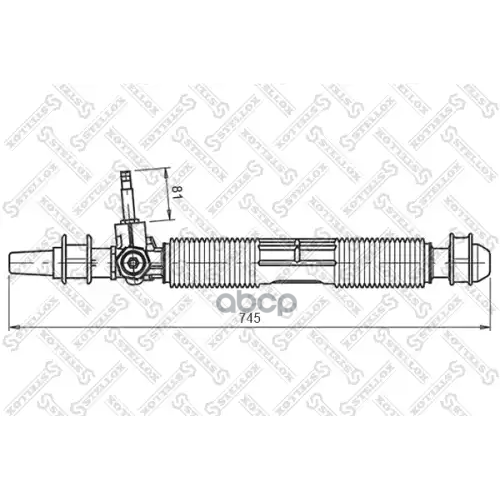 Рейка Рулевая Механичес. Без Рулевых Тяг Stellox 