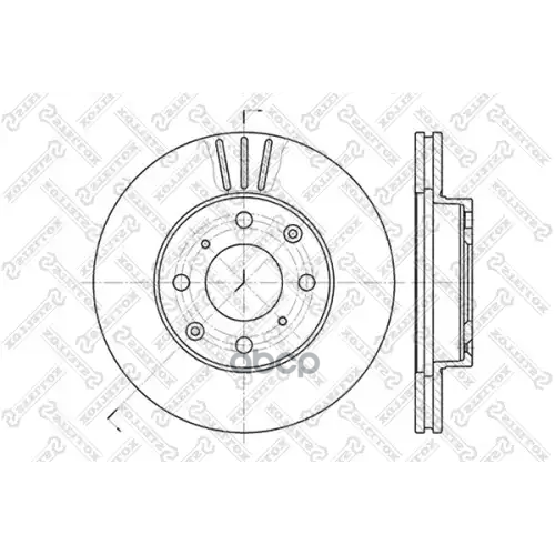 Диск Торм.honda Civic 1.4-1.6 91> Stellox 