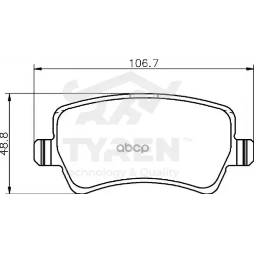 Колодки Тормозные Дисковые TYREN 