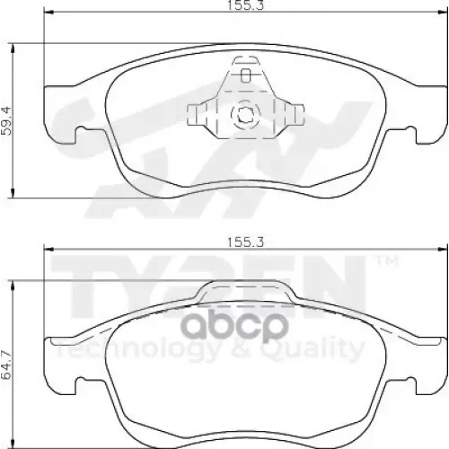 Колодки Тормозные Дисковые TYREN 