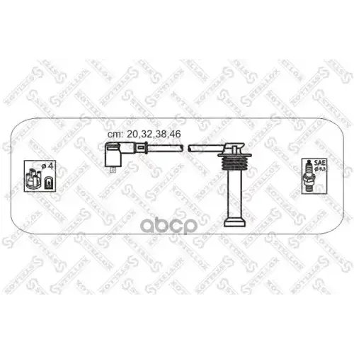 Провода Высоковольтные Ford Escort/Fiesta/Mondeo 16V 97- Stellox 