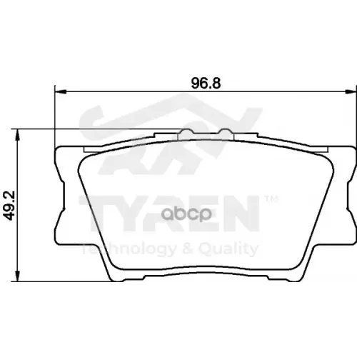 Колодки Тормозные Дисковые TYREN 