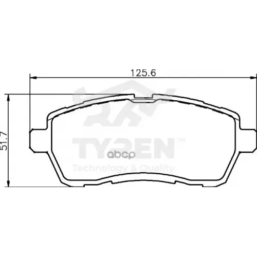 Колодки Тормозные Дисковые TYREN 