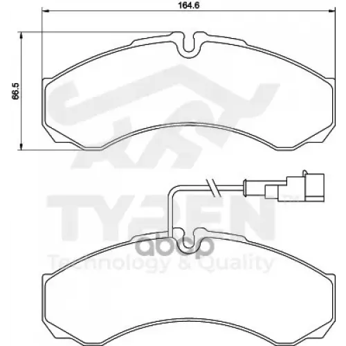 Колодки Тормозные Дисковые TYREN 