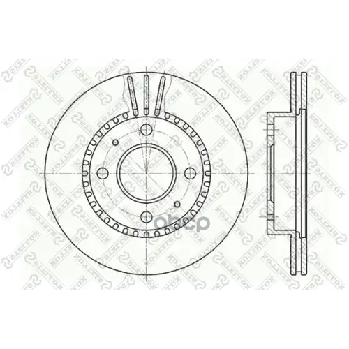 Диск Торм.nissan Almera 1.4 95-00 Stellox 