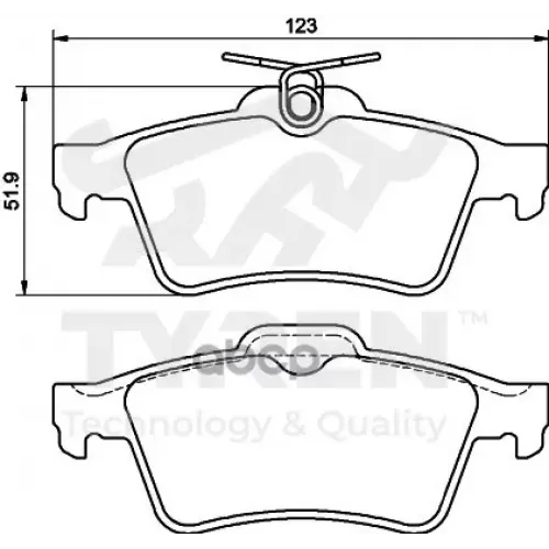 Колодки Тормозные Дисковые TYREN 