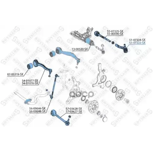 Наконечник Рулевой Тяги Mb W204 05- Прав. Stellox 