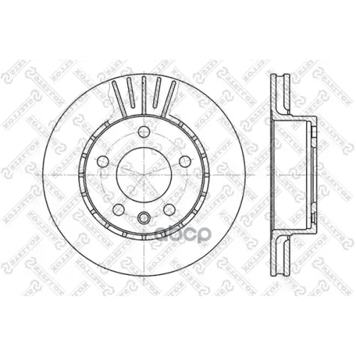 Диск Тормозной Opel Omega 1.8-2.3Td 86- Stellox 