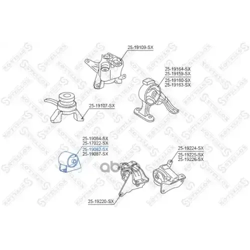 Подушка Двигателя Toyota Corolla Ce120/Nze12#/Zze12# 00-08 Перед. Stellox 