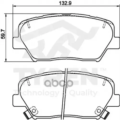 Колодки Тормозные Дисковые TYREN 