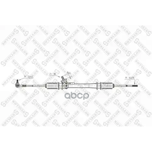 Рейка Рулев.с Рул.тягами 191419063C Vw Golf 91>, Seat Toledo 93> Stellox 